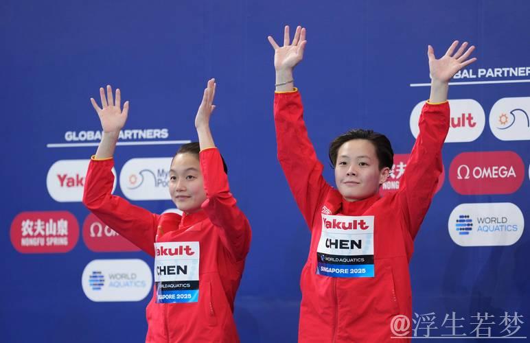 女子3米跳板世界杯总决赛 陈佳陈艺文夺下冠亚军